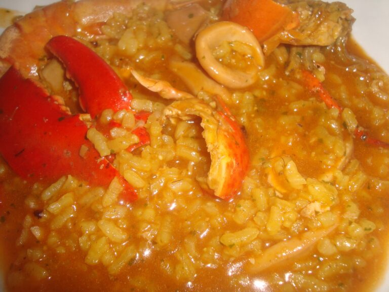 arroz caldoso con mariscos