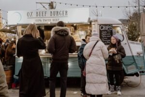 Mercado de street food en Europa
