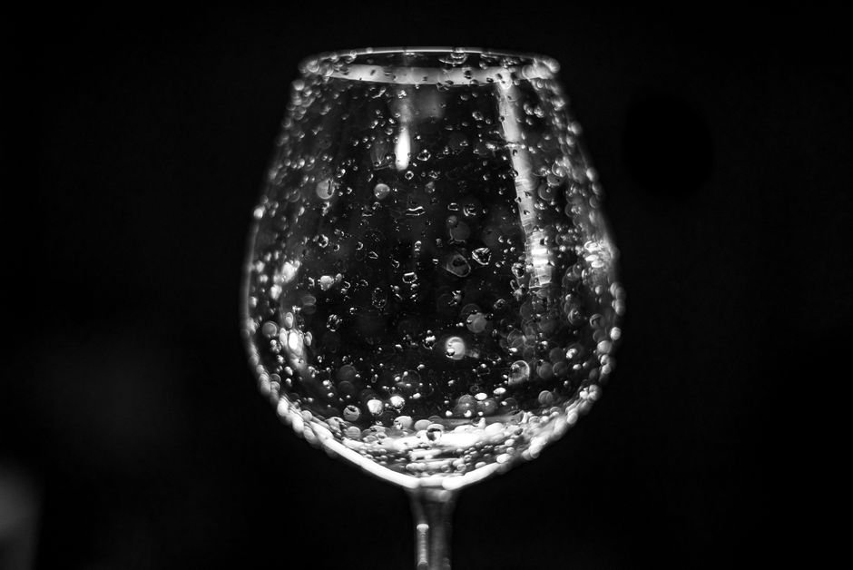 Copa de vino tinto Rioja en cata