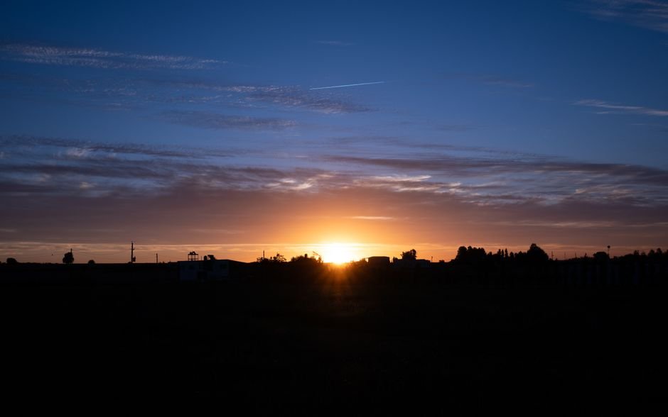 Atardecer astronomía telescopio
