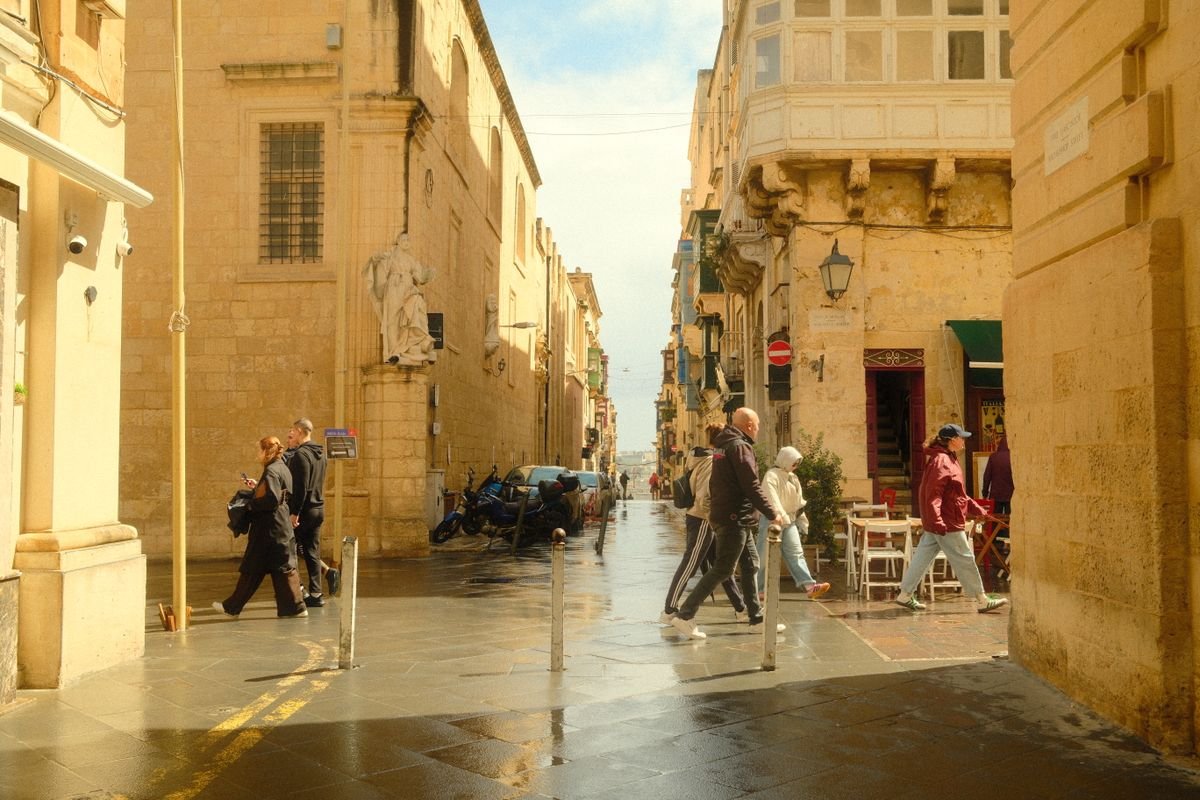 Calles soleadas de Mdina, Malta