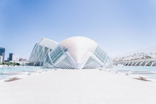 Ciudad de las Artes y las Ciencias de Valencia al atardecer