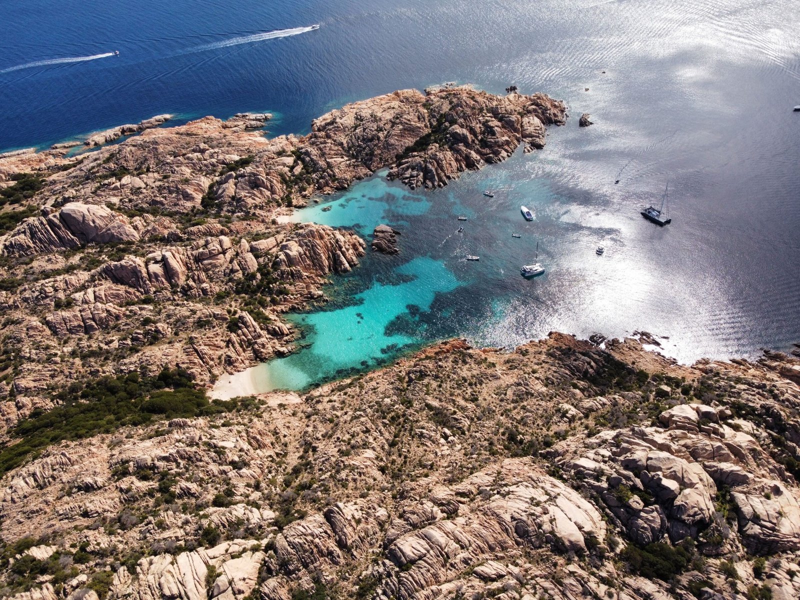 Costa del archipiélago de La Maddalena, en Cerdeña