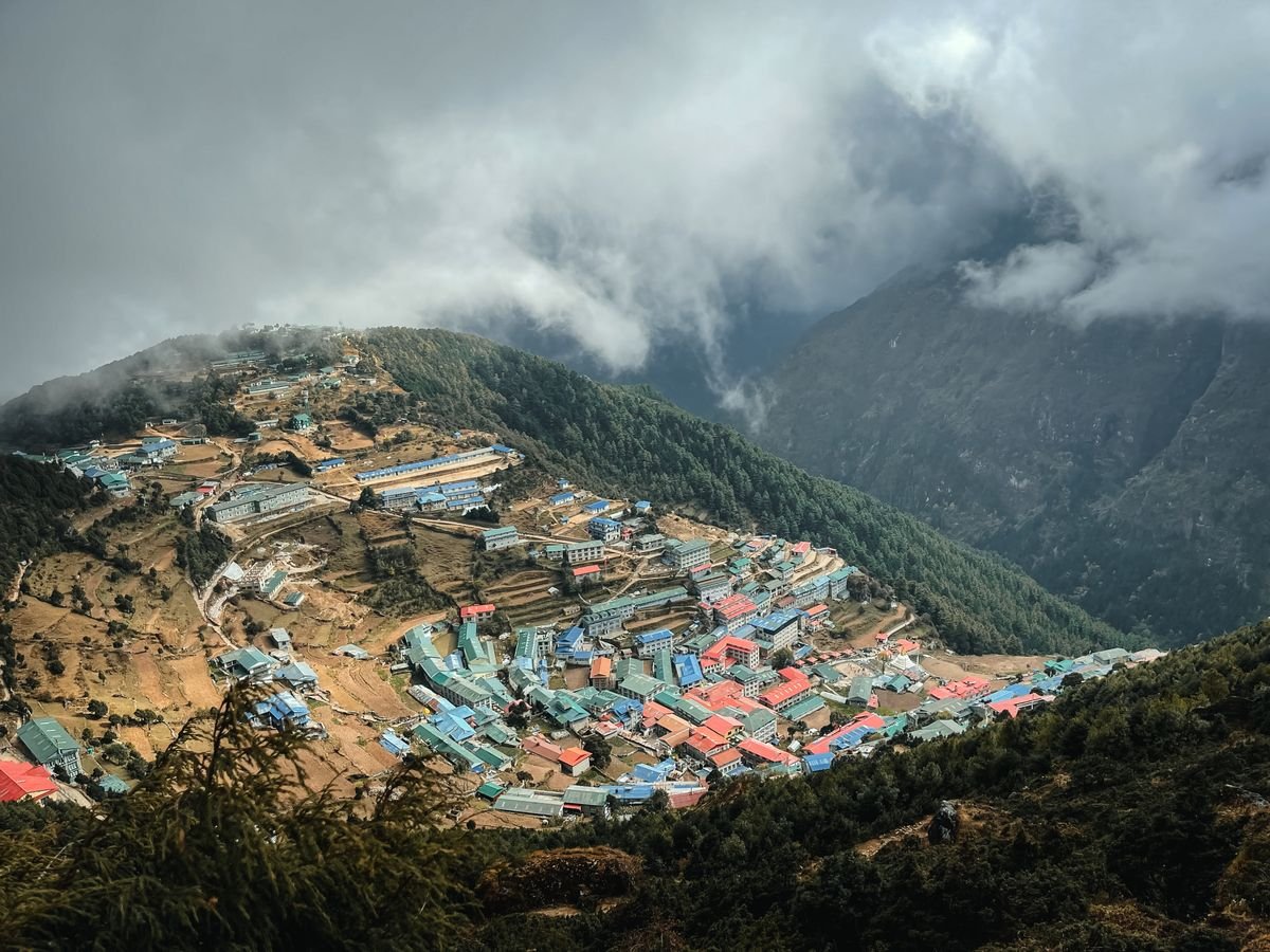 Namche Bazaar, el pueblo más grande de la región del Khumbu