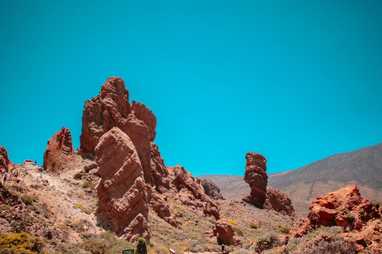 Formaciones rocosas de los Roques de García en el Parque Nacional del Teide