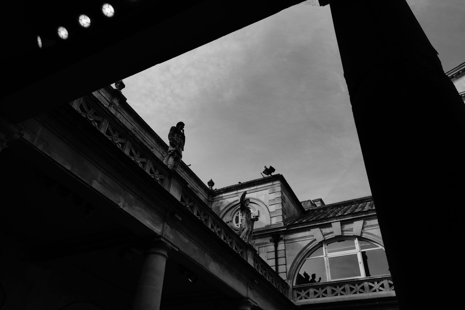 Silueta de los baños romanos de Bath