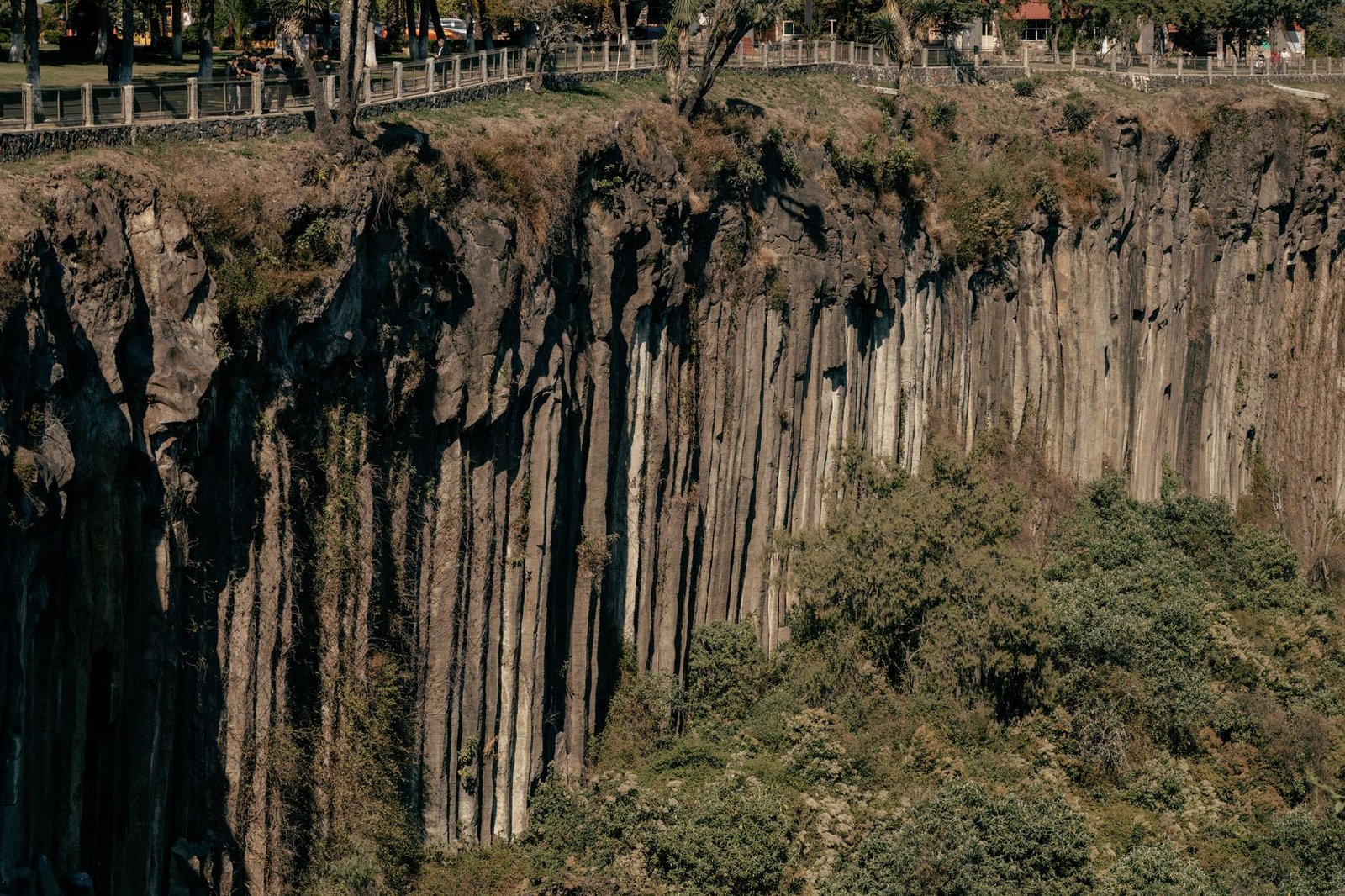 Prismas basálticos de la zona de Huasca de Ocampo, en Hidalgo